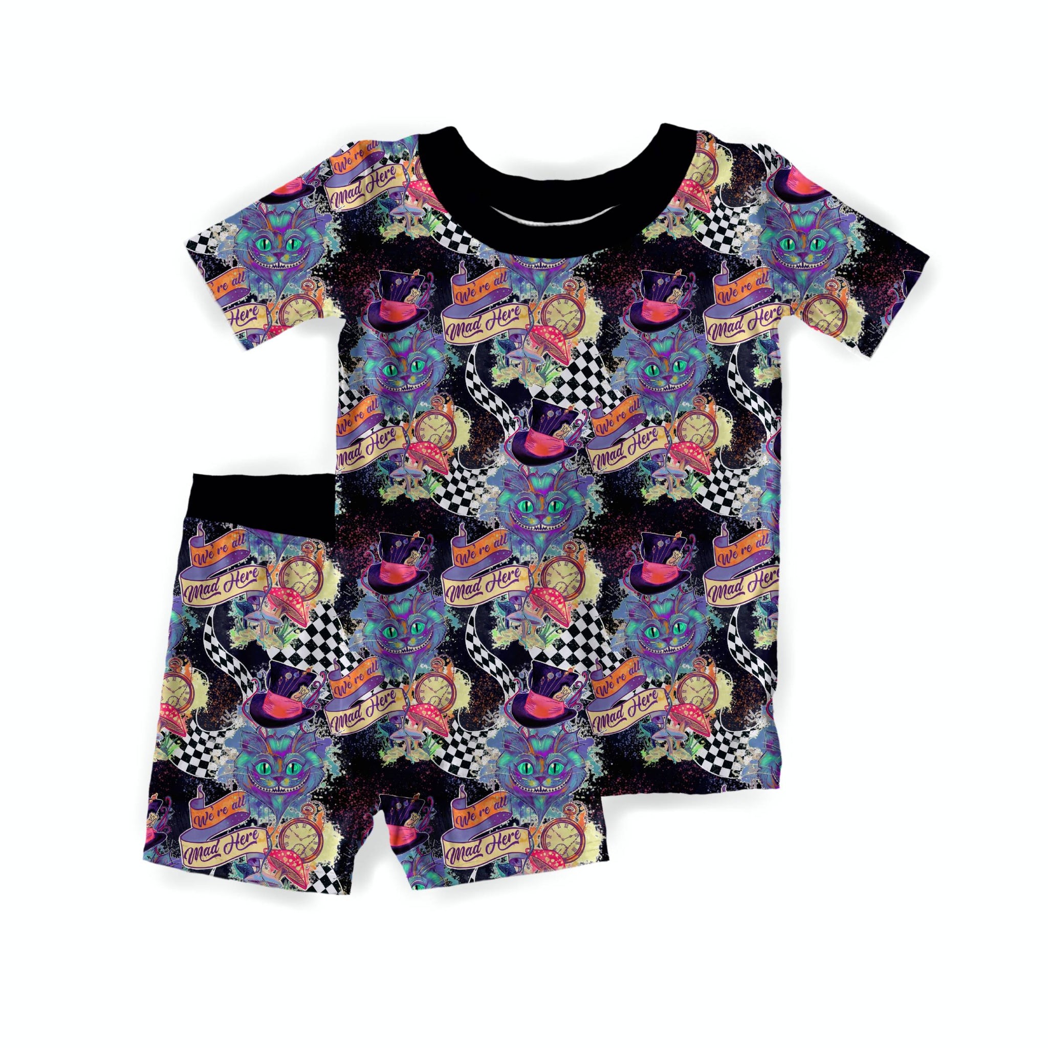 We're All Mad Here Youth Shorts Set *RTS*