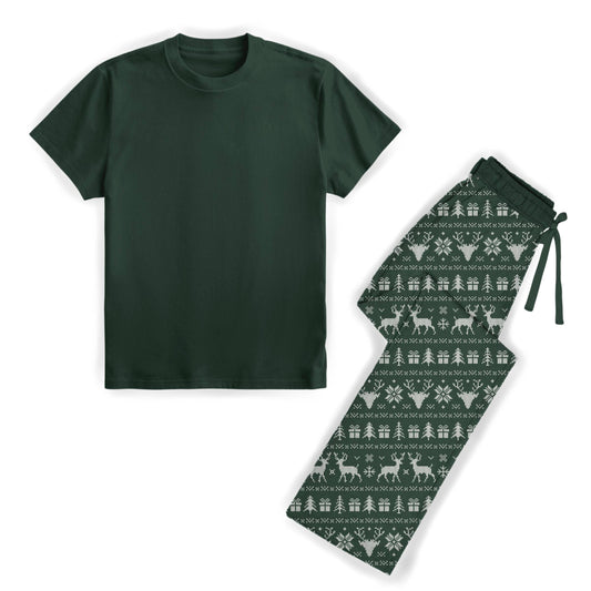 Winter Knit Wishes Men's Bamboo Matching Lounge Set **PreOrder**