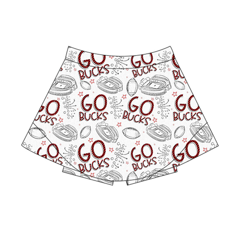 Go Bucks! Adult Active Wear Skirt *RTS*