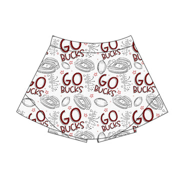 Go Bucks! Adult Active Wear Skirt *RTS*