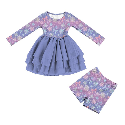 Pretty Little Snowflakes Youth Tutu Dress **PreOrder**