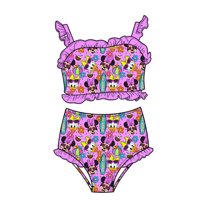Surf Sweethearts 2-piece High-Waisted Swimwear *RTS*