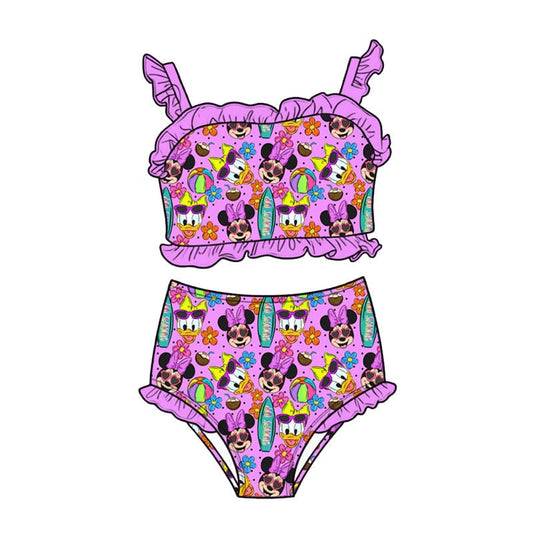 Surf Sweethearts 2-piece High-Waisted Swimwear *RTS*