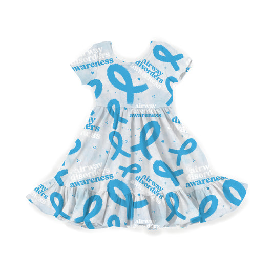 Airway Disorders Awareness Youth Twirl Dress **PreOrder**
