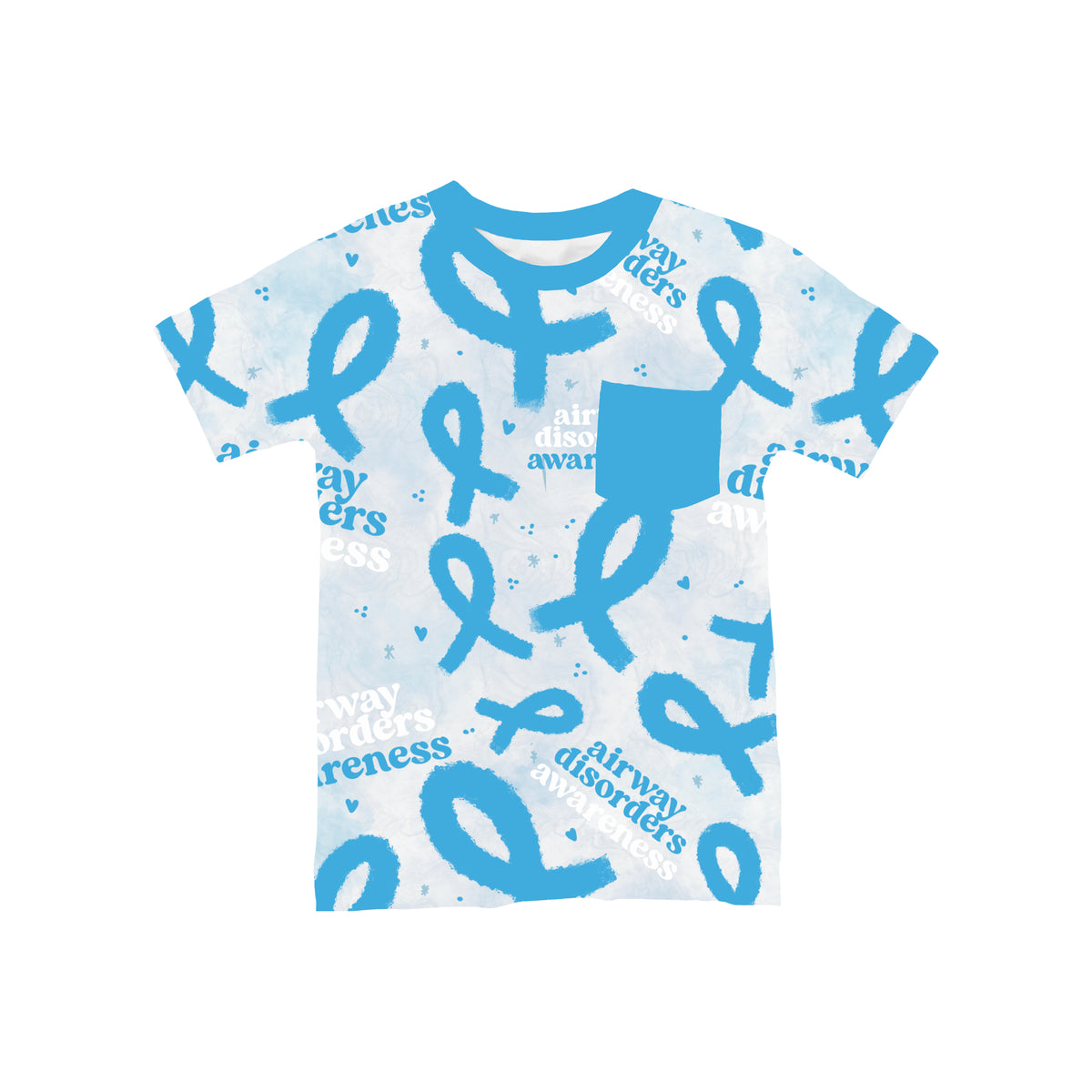 Airway Disorders Awareness Pocket T-Shirt **PreOrder**