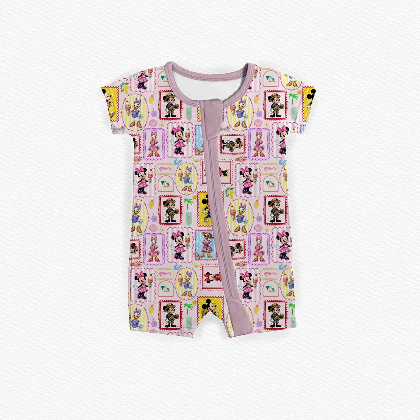 Sweet Stamp Friends Zipper Shortie *RTS*