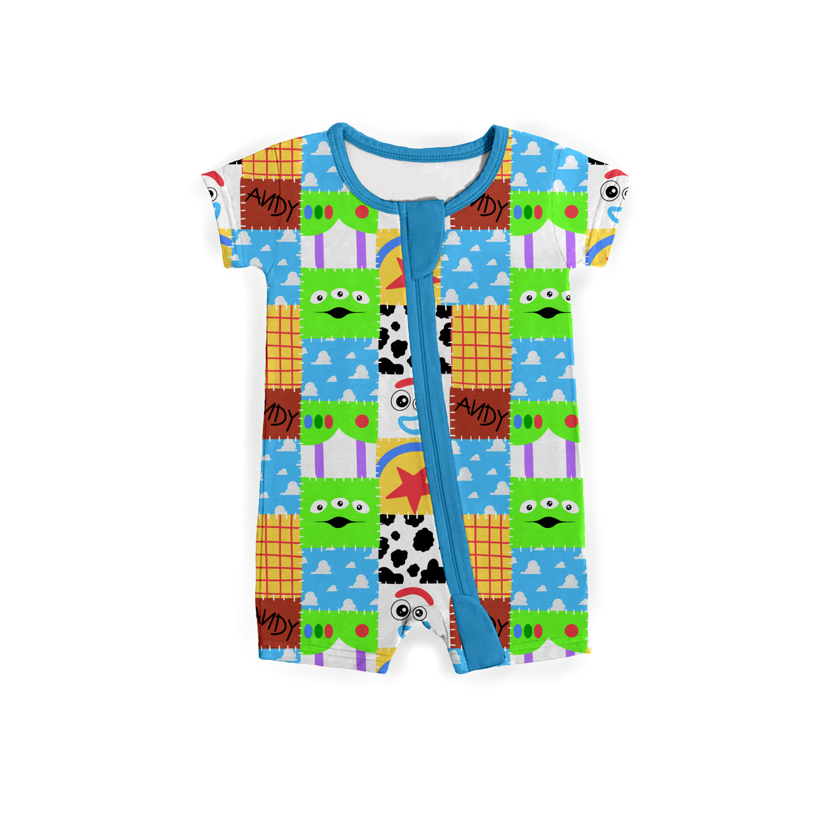 Playtime Patchwork Zipper Shortie **PreOrder**