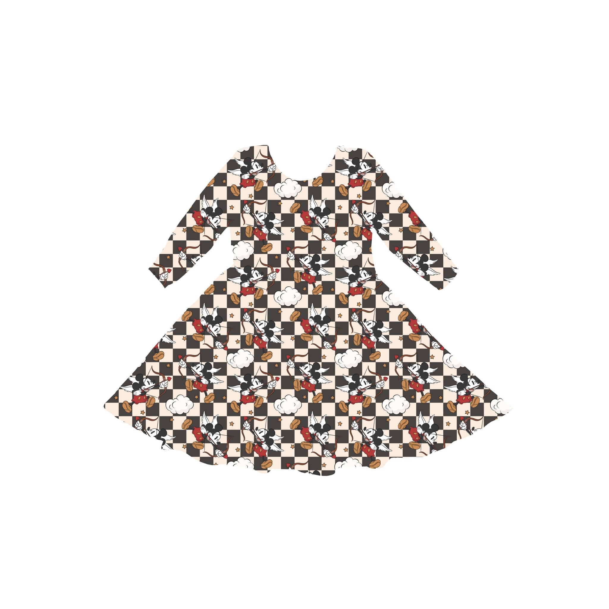 Vintage Valentine Youth Twirl Dress **PreOrder**