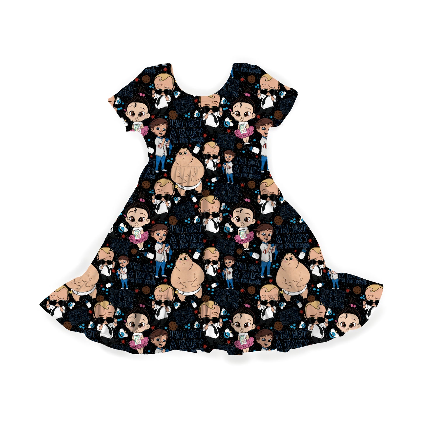 Tiny Boss Energy Youth Twirl Dress **PreOrder**