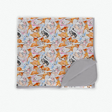 Bambis Blooms Bamboo Blanket **PreOrder**
