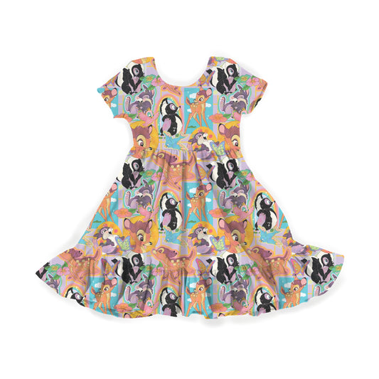 Whimsical Woodland Youth Twirl Dress *RTS*
