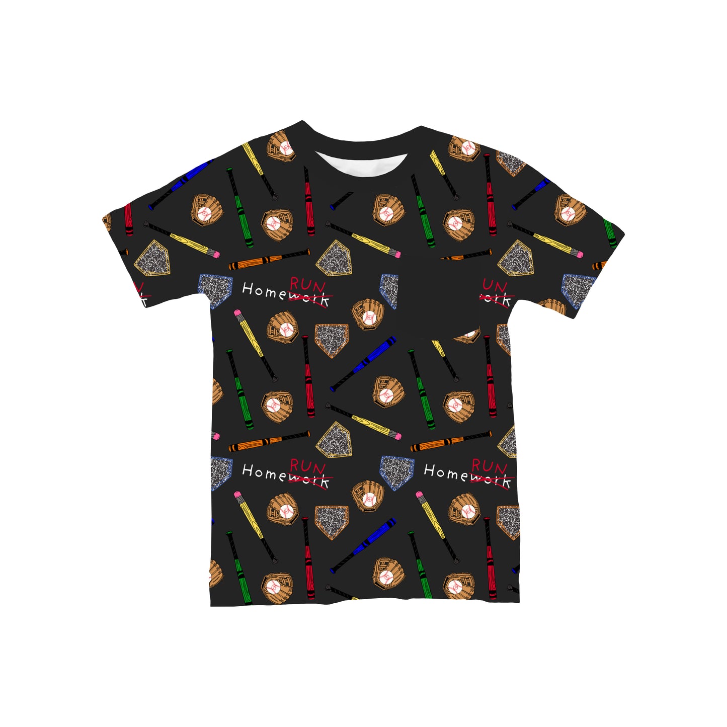 Homework & Homeruns Pocket T-Shirt **PreOrder**