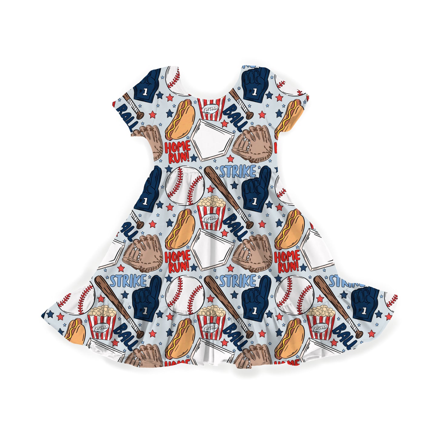 Home Run Hype Youth Twirl Dress *RTS*