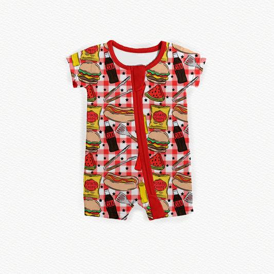 Backyard BBQ Bash Medically Adaptable Zipper Shortie *RTS*