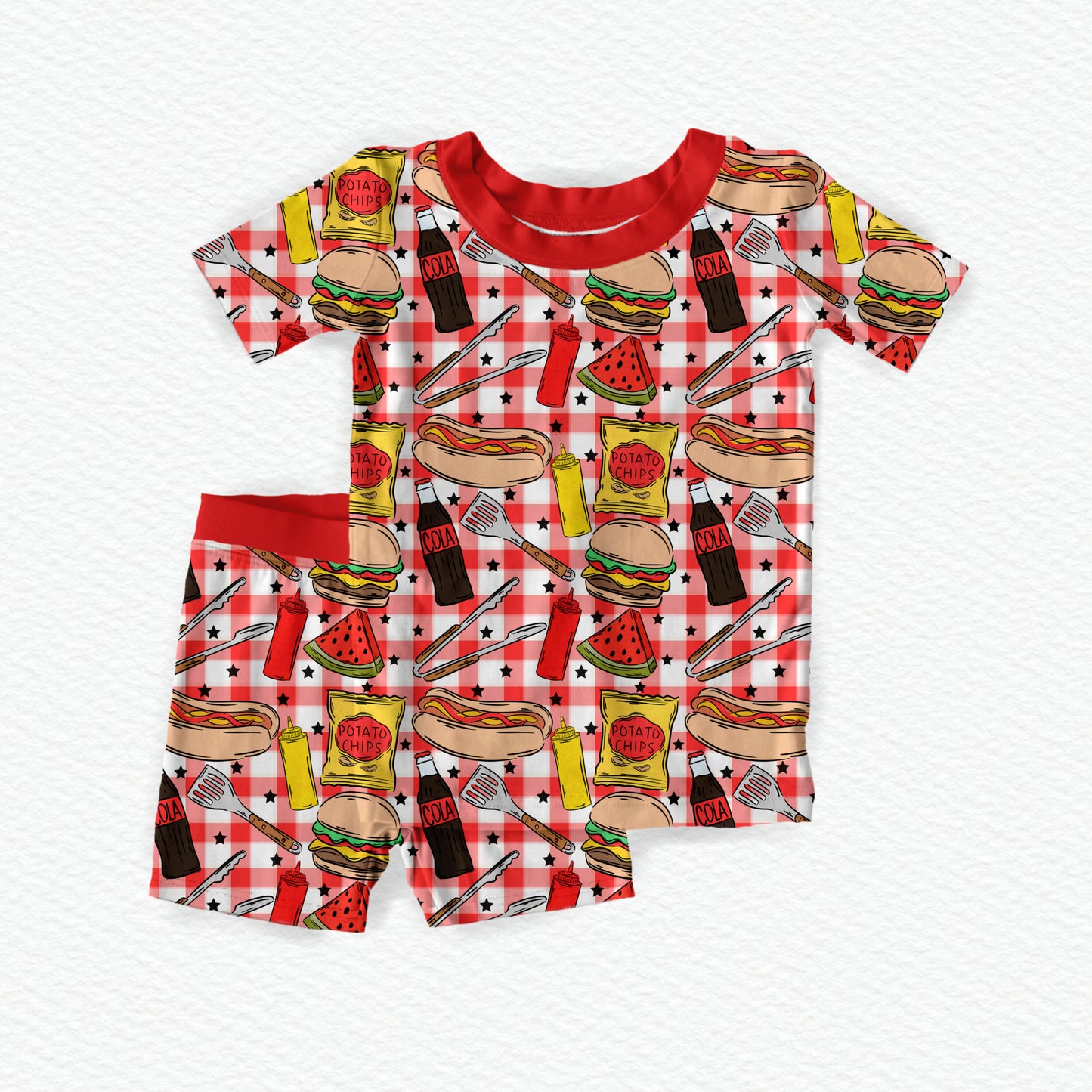 Backyard BBQ Bash Youth Short Set *RTS*