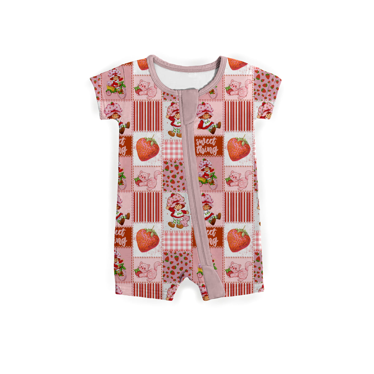 Strawberry Sweetheart Zipper Shortie **PreOrder**