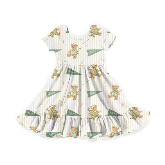 Tee Time Teddies Youth Twirl Dress *RTS*