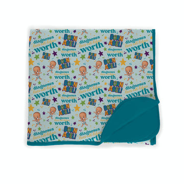Diagnosis Does Not Define Worth Born Abel Bamboo Blanket **PreOrder**