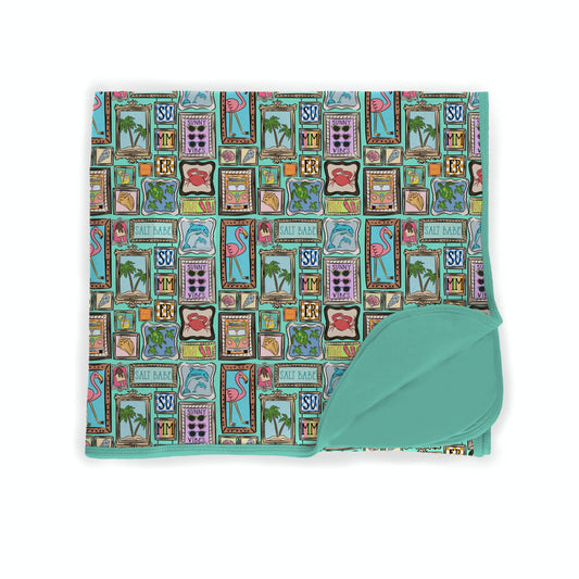 Coastal Cutie Vibes Bamboo Blanket *RTS*