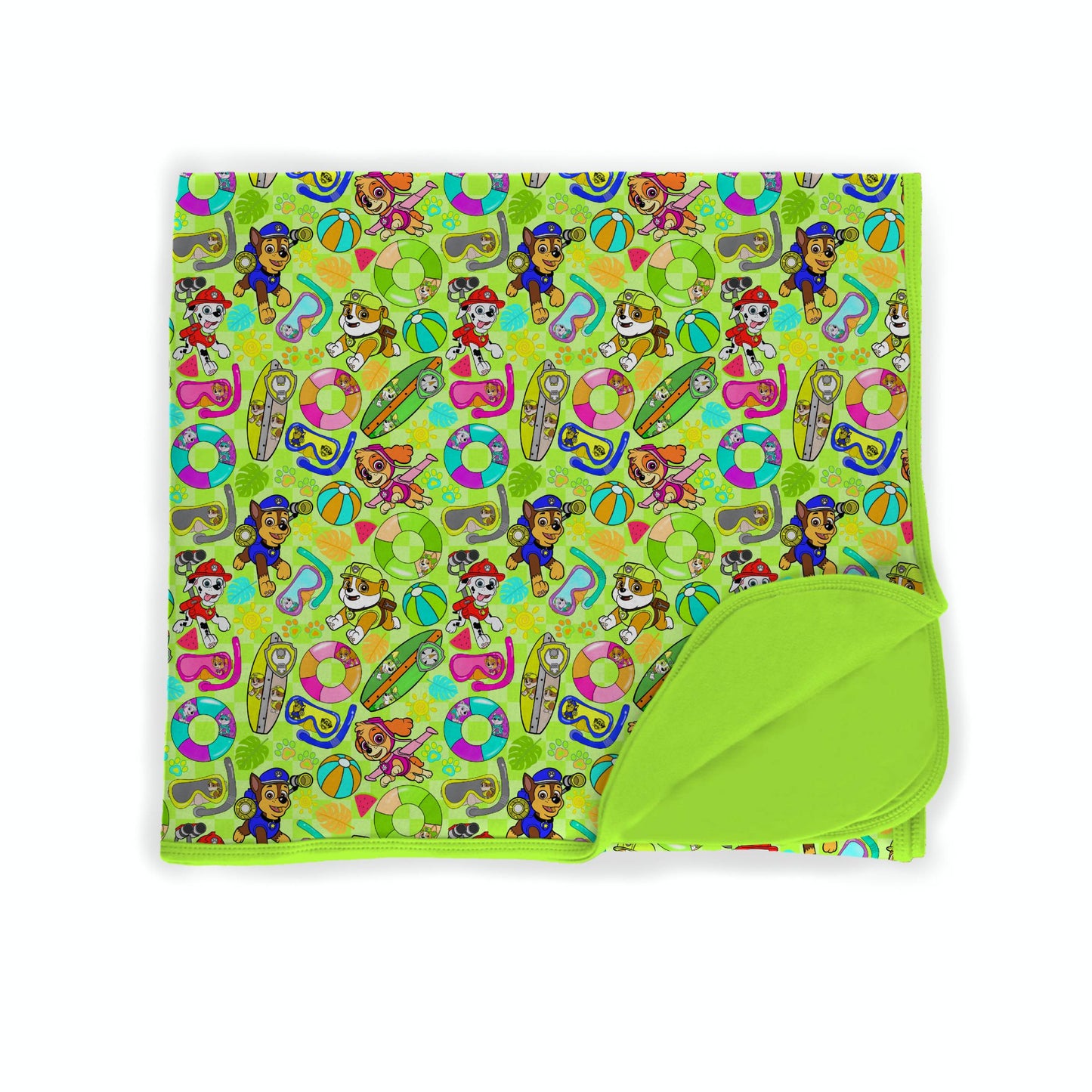 Poolside Pups Bamboo Blanket *RTS*