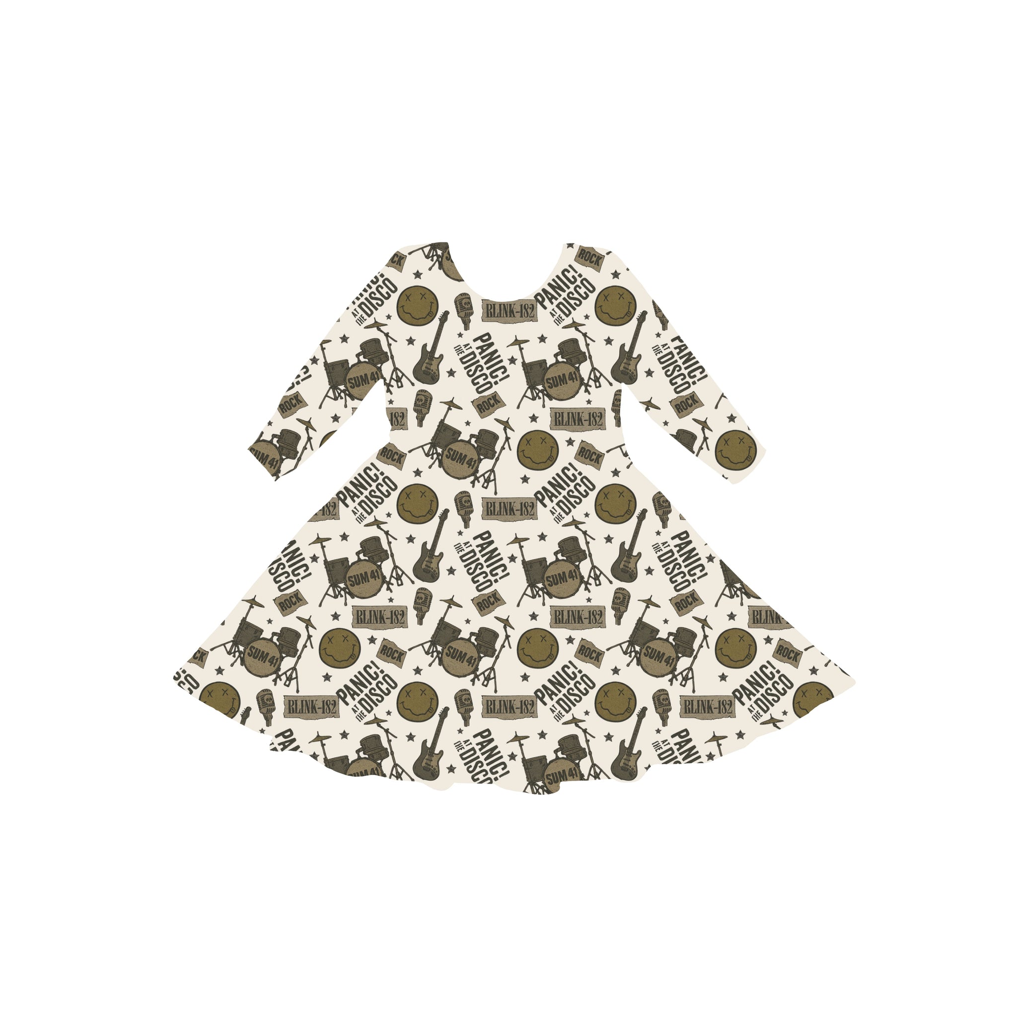 Pop Punk Rebellion Youth Twirl Dress **PreOrder**
