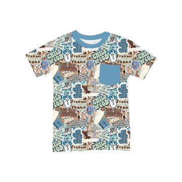 Only Way Is Up Blue Pocket T-Shirt **PreOrder**