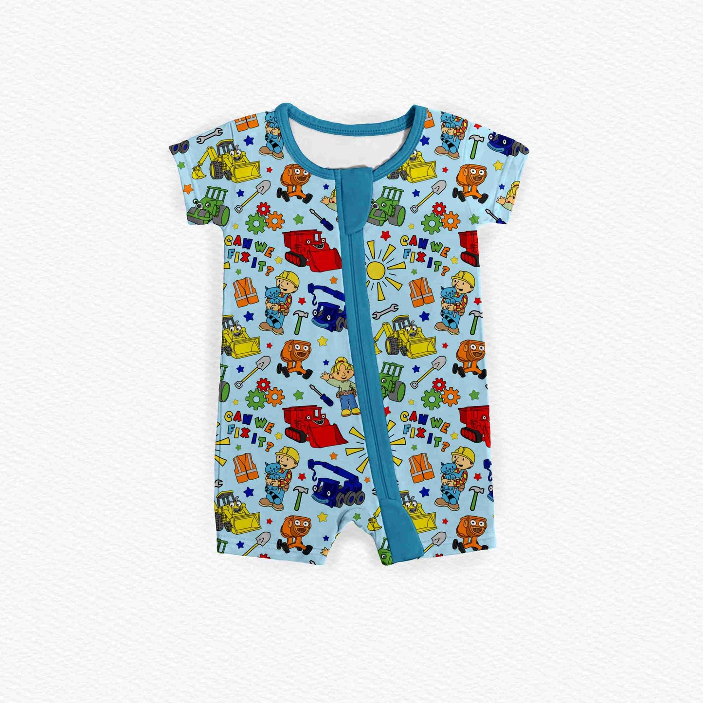 Little Builders Medically Adaptable Zipper Shortie *RTS*