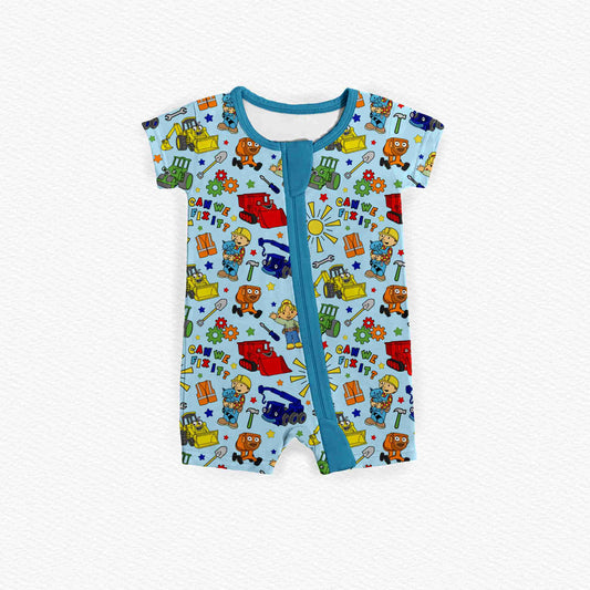 Little Builders Medically Adaptable Zipper Shortie *RTS*