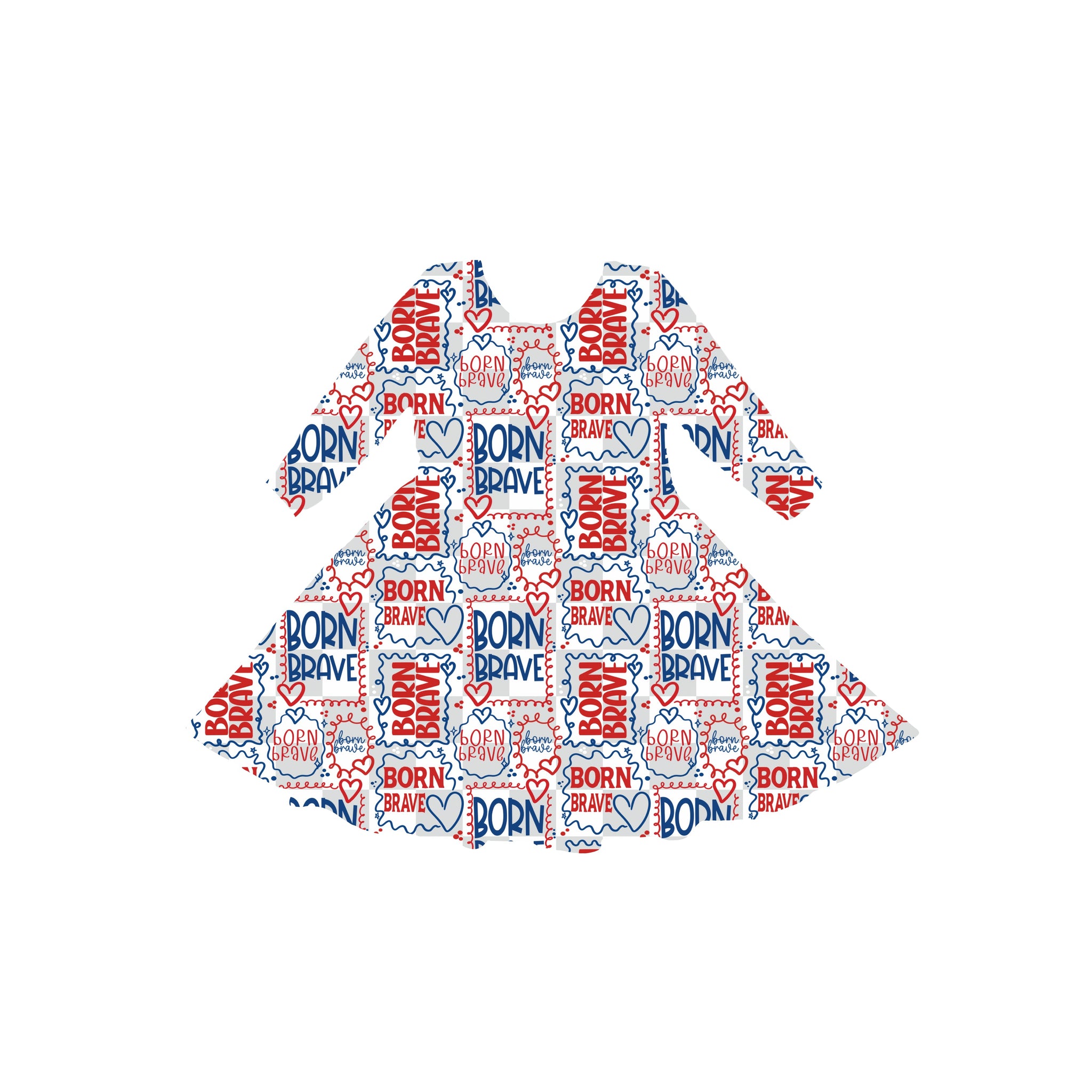 Born Brave Youth Twirl Dress **PreOrder**