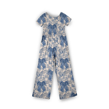 Blue Bow Darling Jumpsuit **PreOrder**