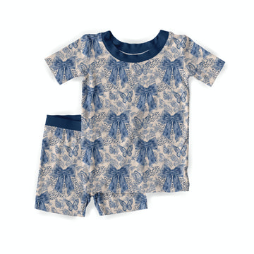 Blue Bow Darling Youth Short Set **PreOrder**