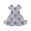 Blue Bow Darling Youth Twirl Dress *RTS*