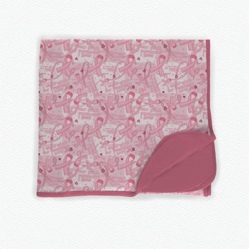 Breast Cancer Awareness Bamboo Blanket *RTS*