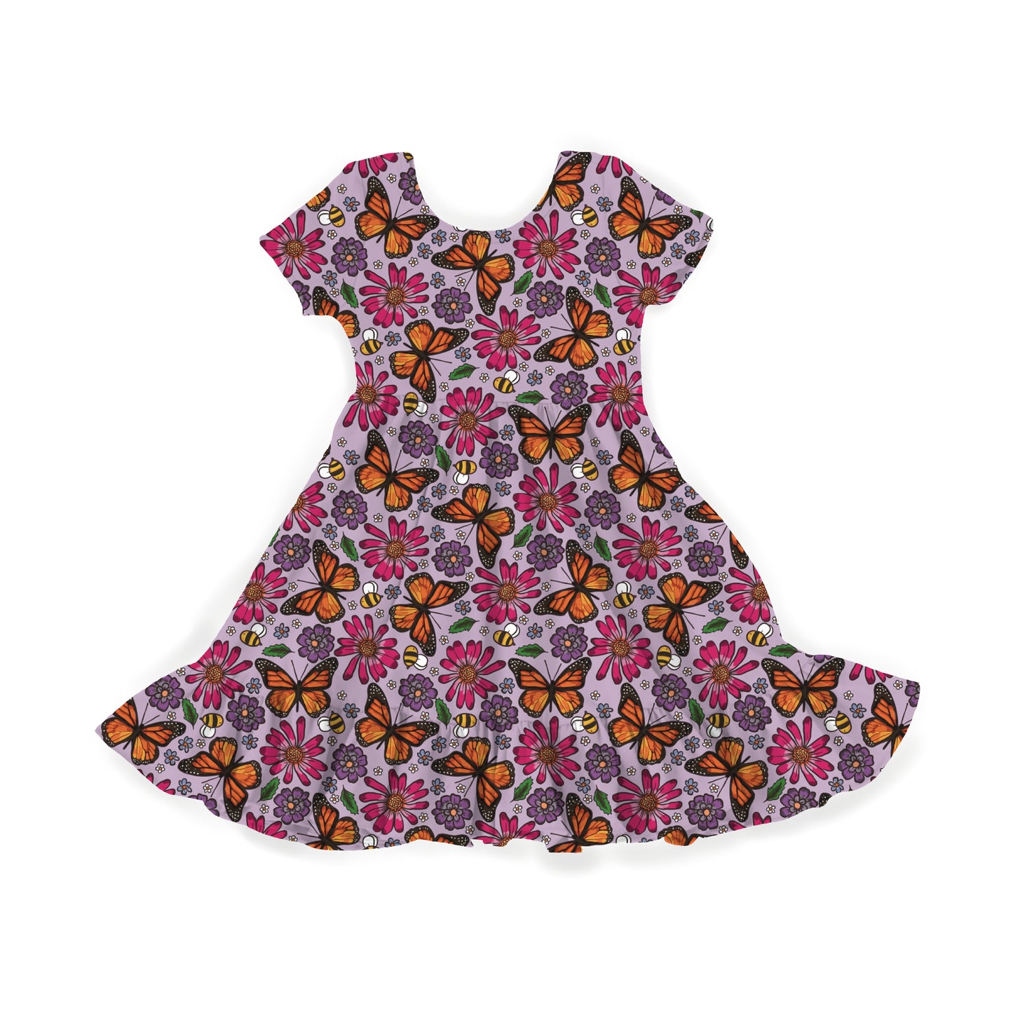 Blooming Butterfly Bliss Youth Twirl Dress *RTS*