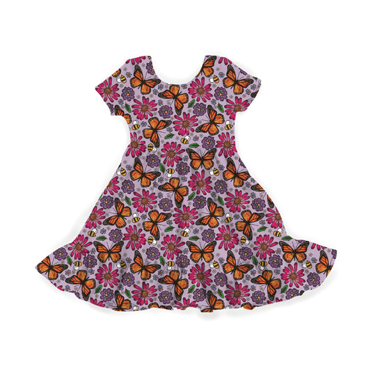 Blooming Butterfly Bliss Youth Twirl Dress *RTS*