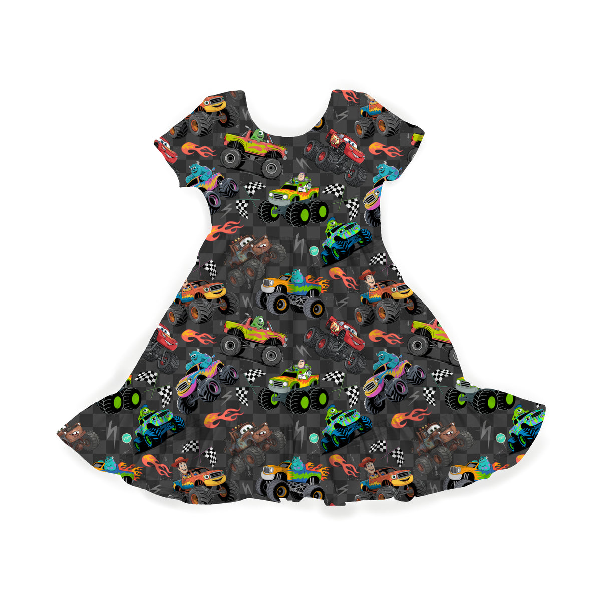 Monster Truck Magic Youth Twirl Dress **PreOrder**