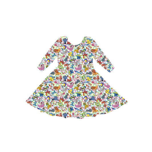 Colorful Crazies Youth Twirl Dress *RTS*