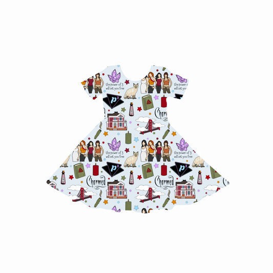 Spellbound Sisters Youth Twirl Dress *RTS*
