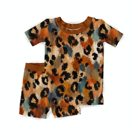 Lovely Leopard Youth Short Set **PreOrder**