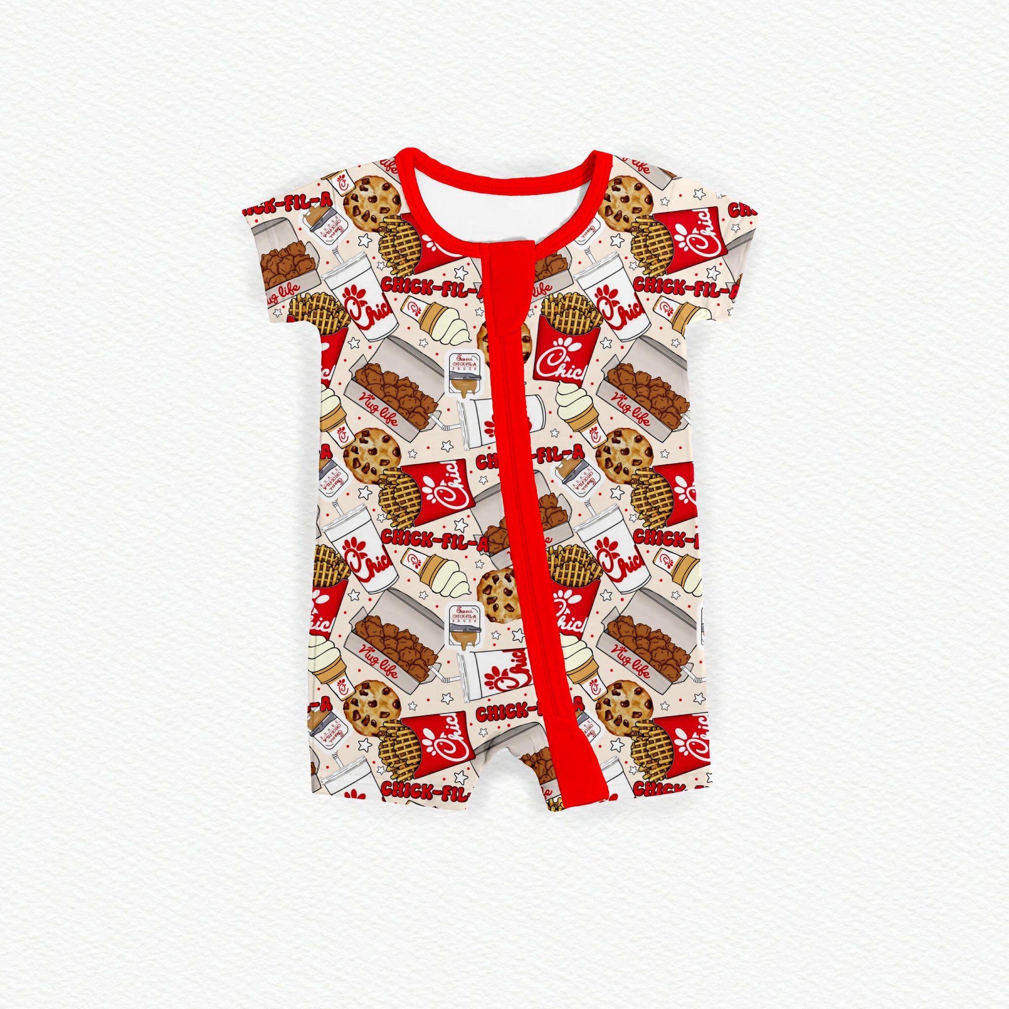 Eat More Chikin Zipper Shortie **PreOrder**