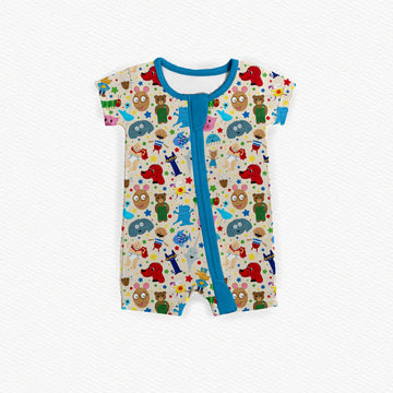 Book Mashup Medically Adaptable Zipper Shortie *RTS*