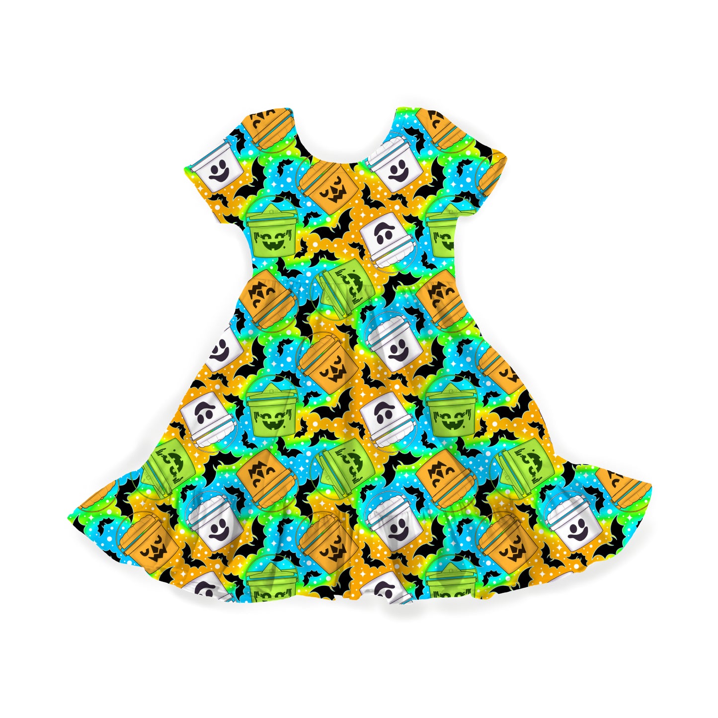 Buckets of Boo Youth Twirl Dress **PreOrder**