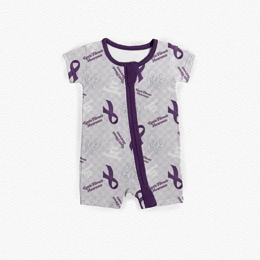 Cystic Fibrosis Awareness Zipper Shortie *RTS*