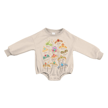 Royal Cutie Sweatshirt Medically Adaptable Romper *RTS*