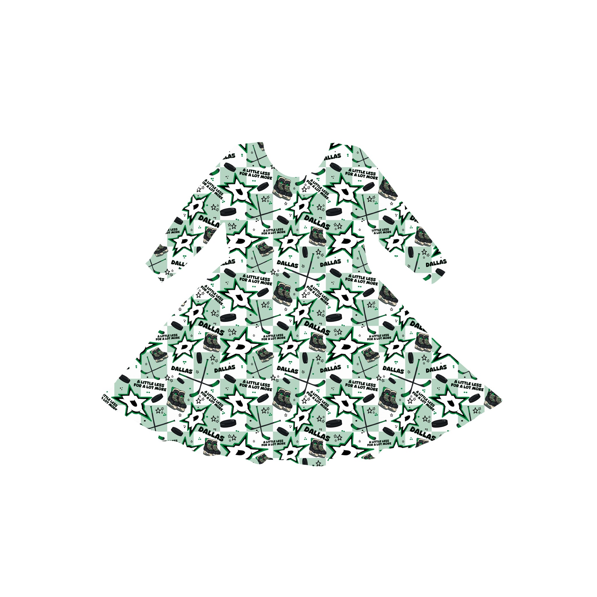 Dallas Hockey Youth Twirl Dress **PreOrder**