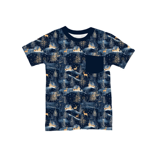 A Woodland Winter Pocket T-Shirt **PreOrder**