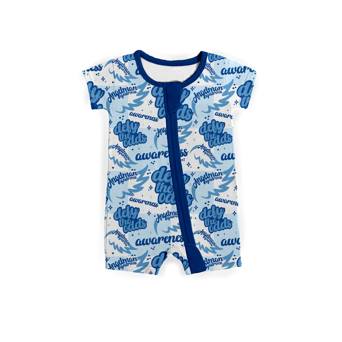 Angelman Syndrome Awareness Zipper Shortie **PreOrder**