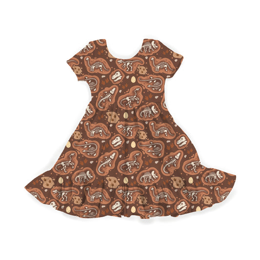 Ancient Bones Youth Twirl Dress **PreOrder**