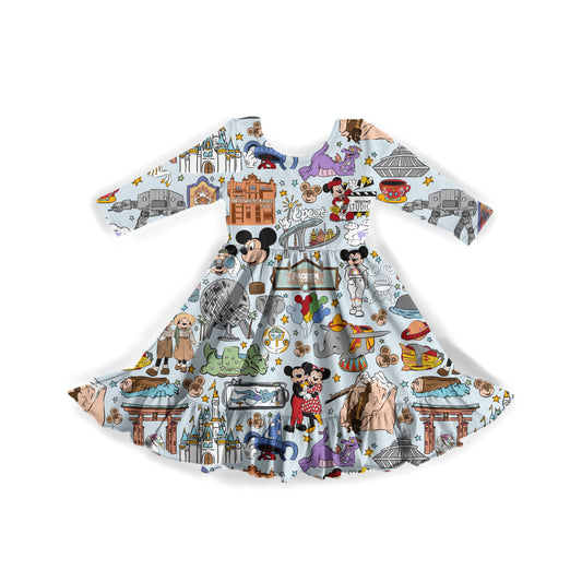 Where Dreams Come True Youth Twirl Dress **PreOrder**