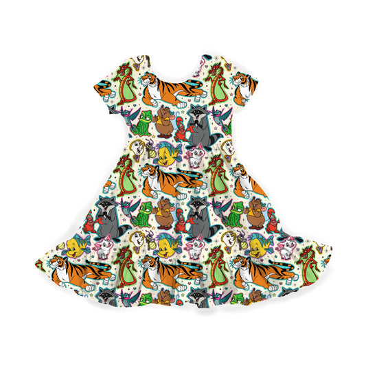 Sidekick Stars Youth Twirl Dress *RTS*